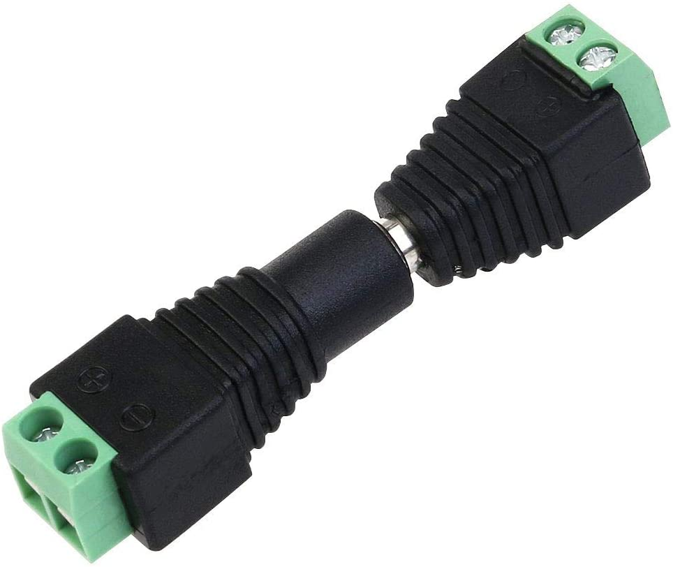 Connecteur d'alimentation jack mâle de 15cm pour ruban led unicolore