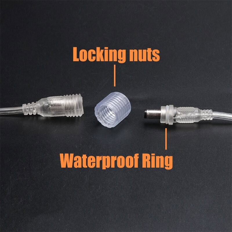 Cable conexión 2 Pinx0,5mm, 100cm, IP68, transparente