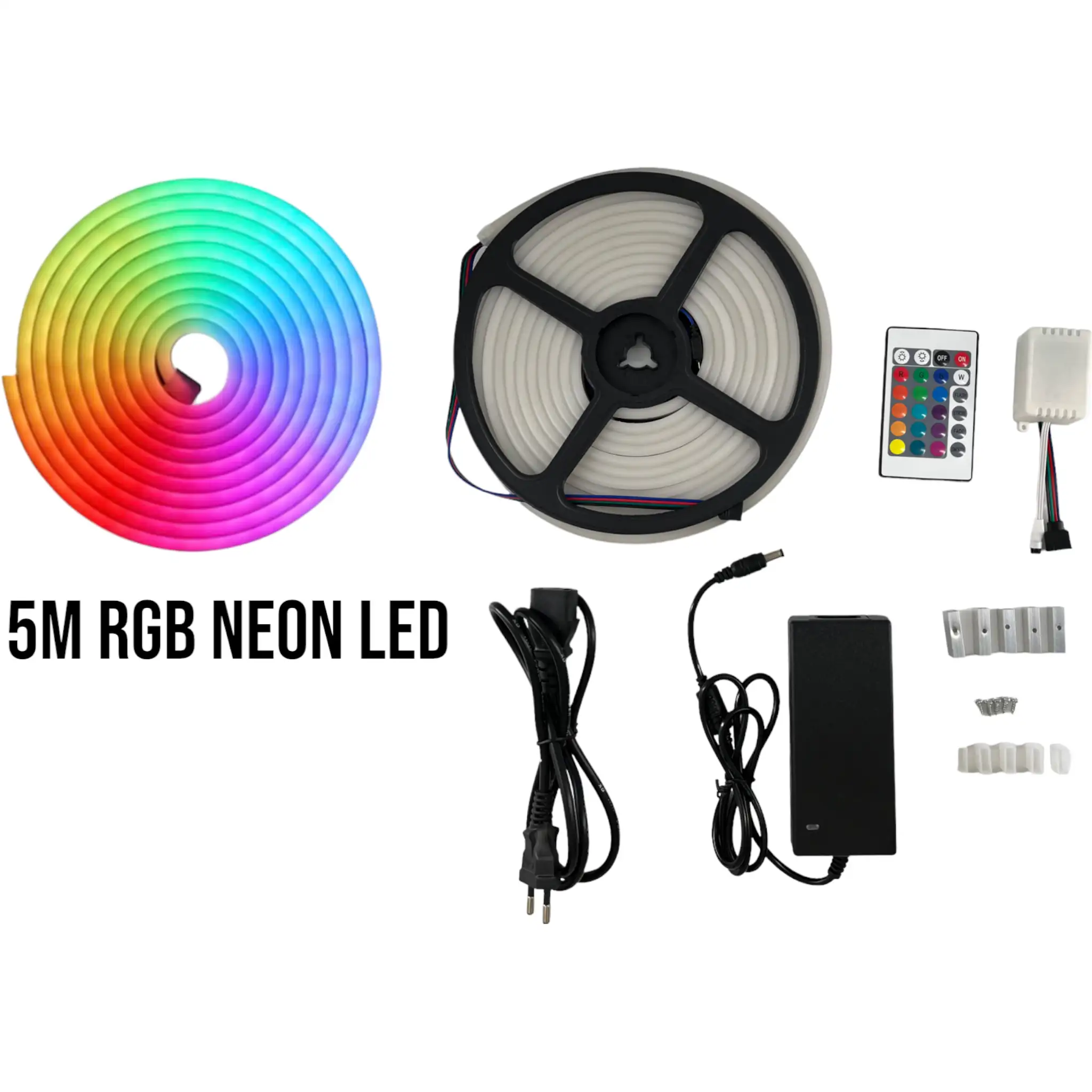 NEON Flexible LED RGB, 2.5CM Cut, DC12V, 6x12mm, 5meters - Néons